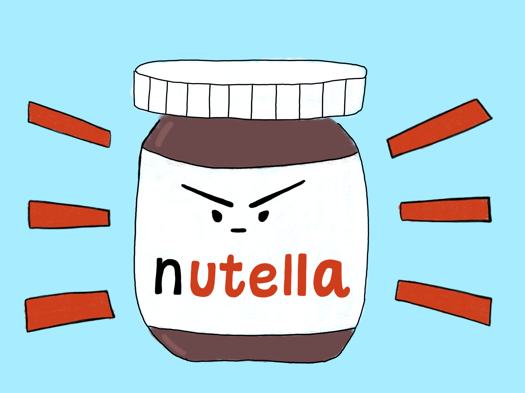A mischievous jar of Nutella and an apparent win